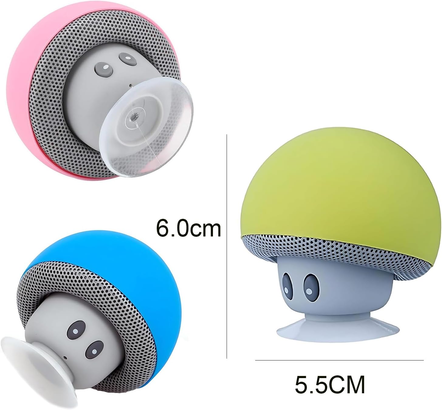 Portable Wireless Mushroom Bluetooth Speakers with Built-in Mic